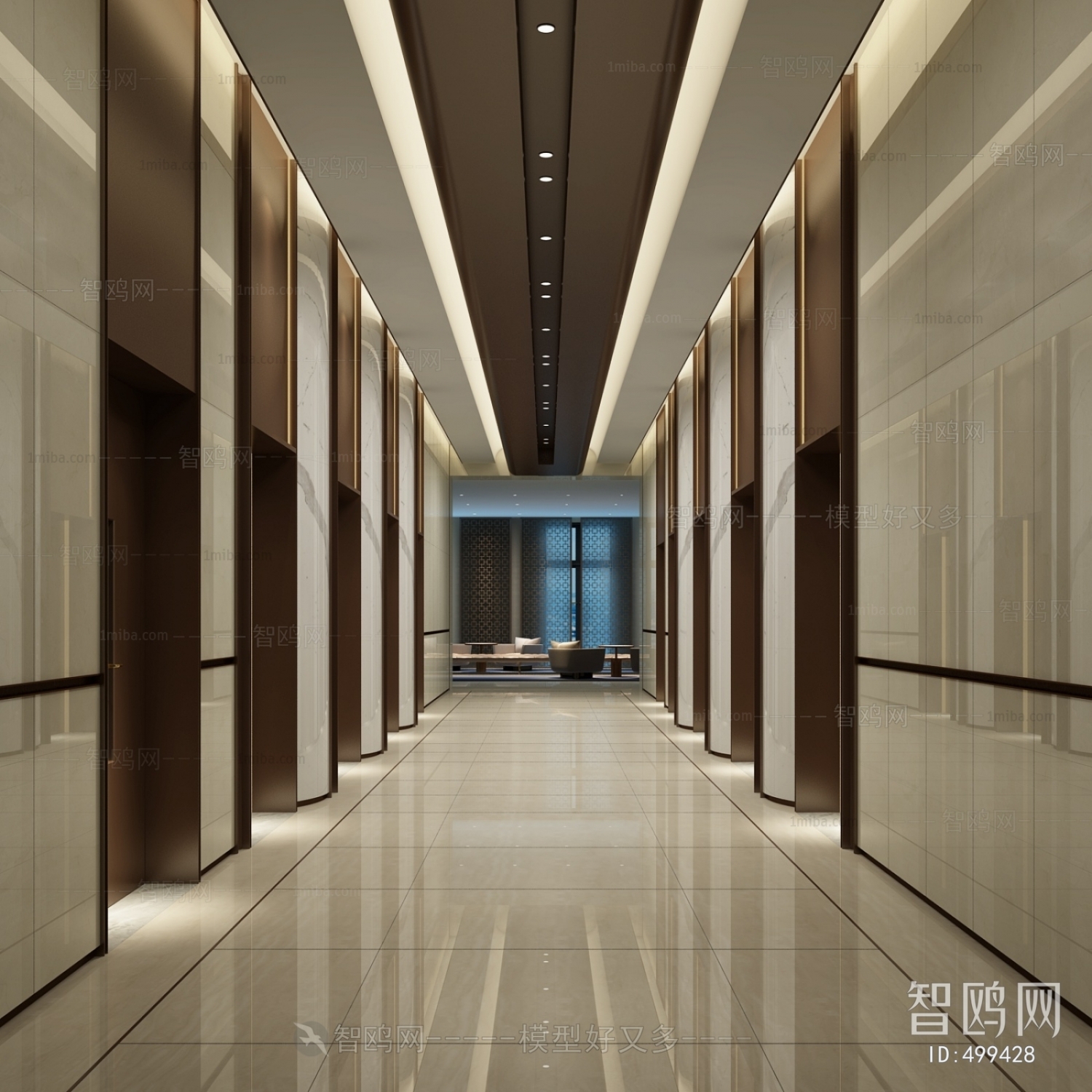 Modern Corridor Elevator Hall