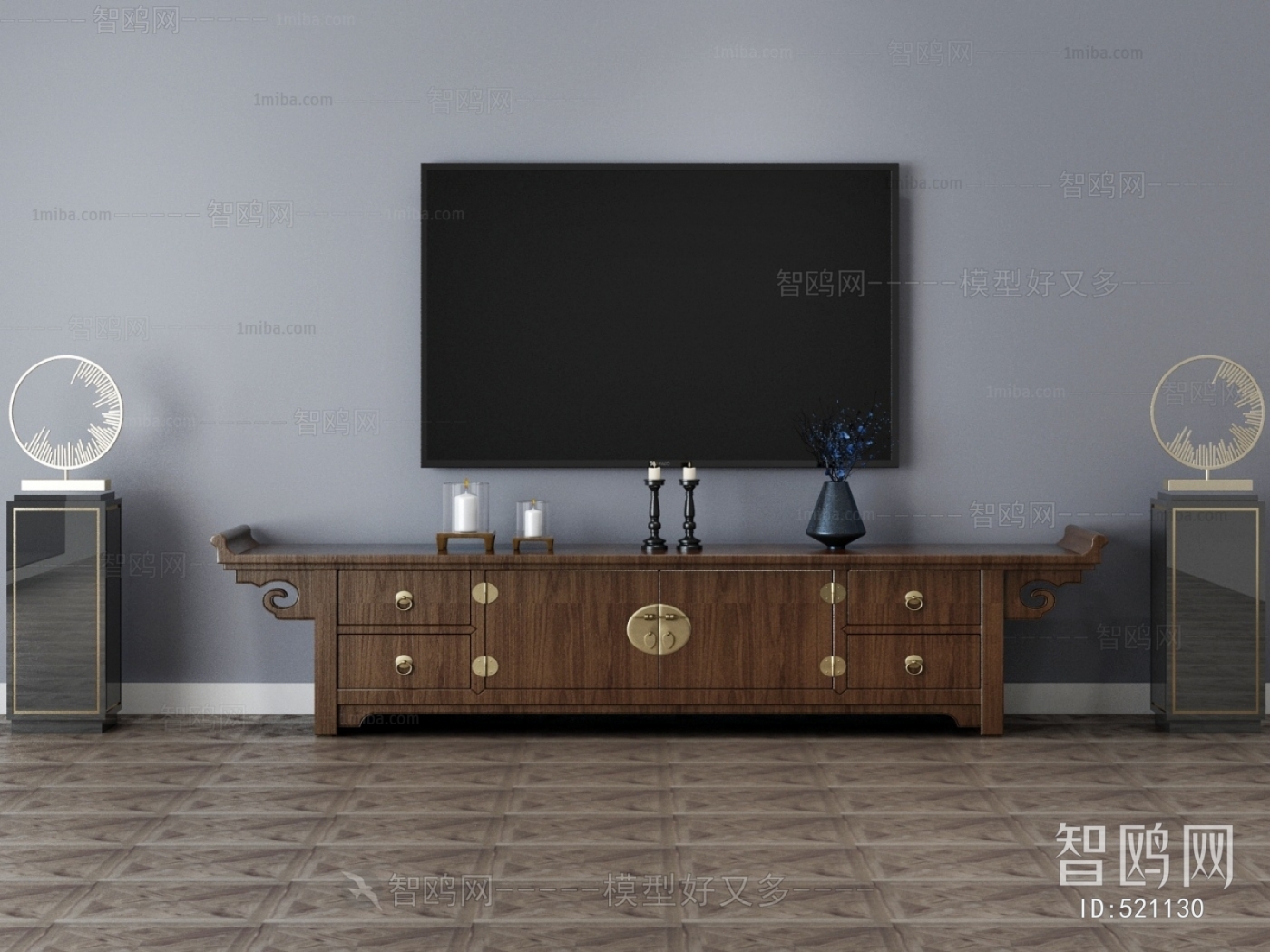 New Chinese Style TV Cabinet