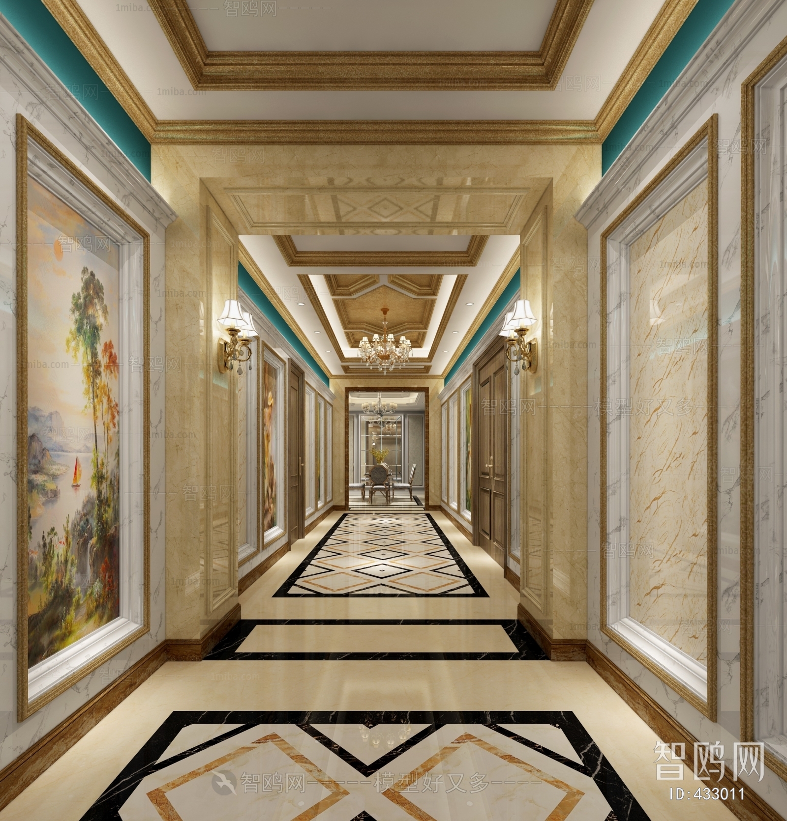 European Style Hallway