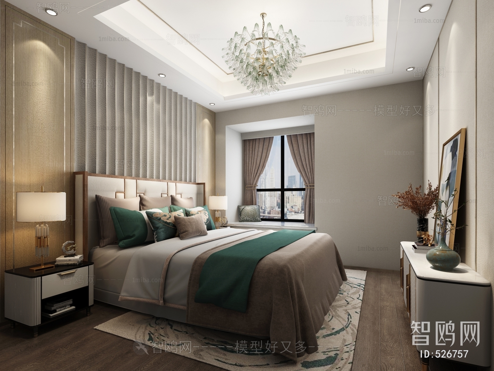 New Chinese Style Bedroom