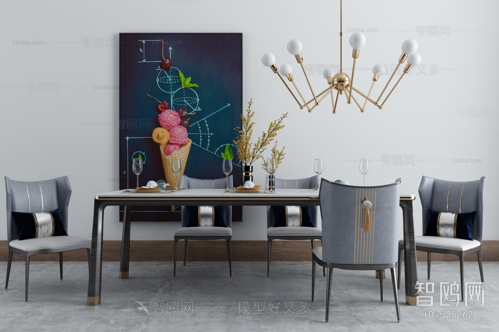 Nordic Style Dining Table And Chairs