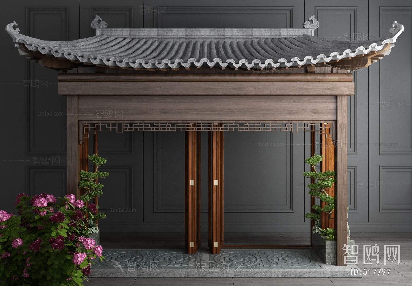 New Chinese Style Ancient Architectural Buildings