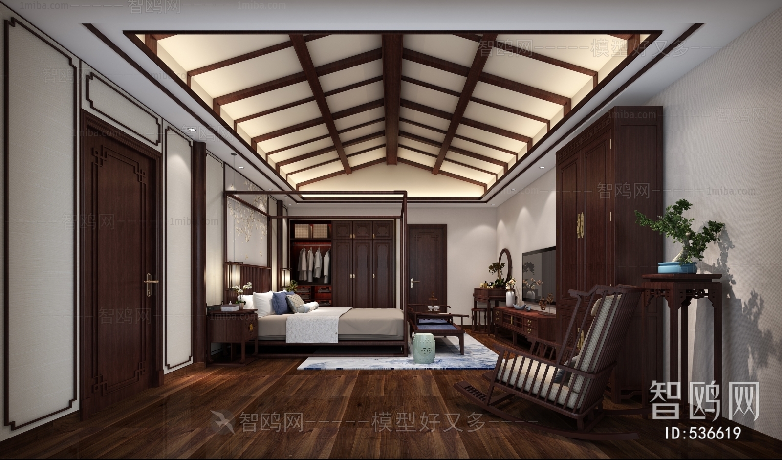 New Chinese Style Bedroom