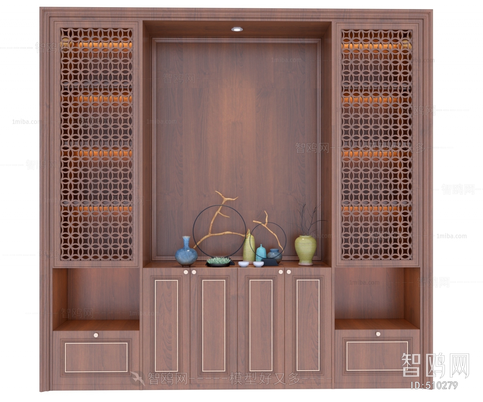 New Chinese Style Decorative Cabinet