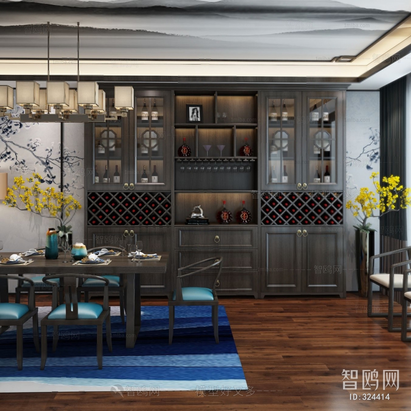 New Chinese Style Dining Room