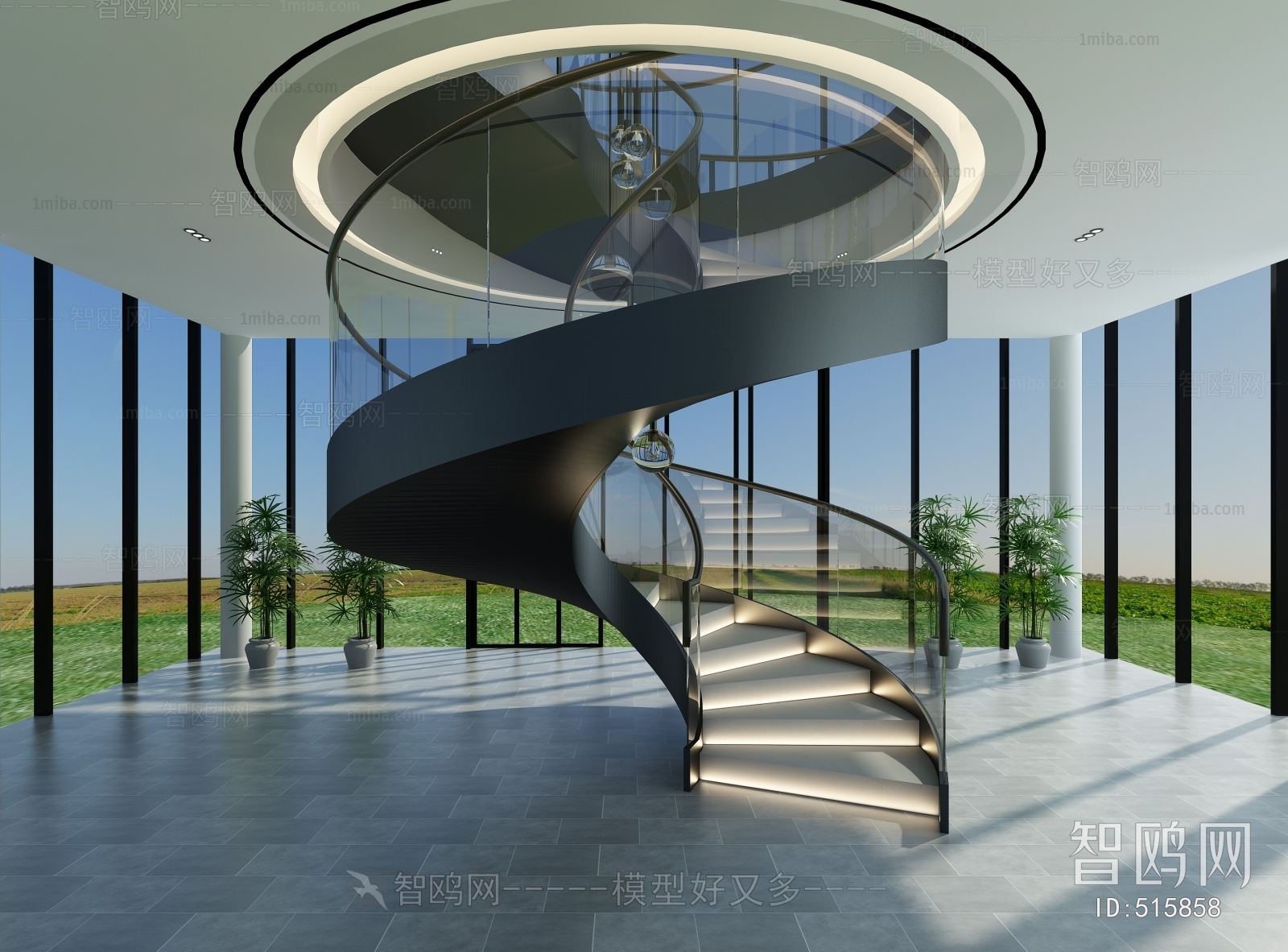 Modern Rotating Staircase