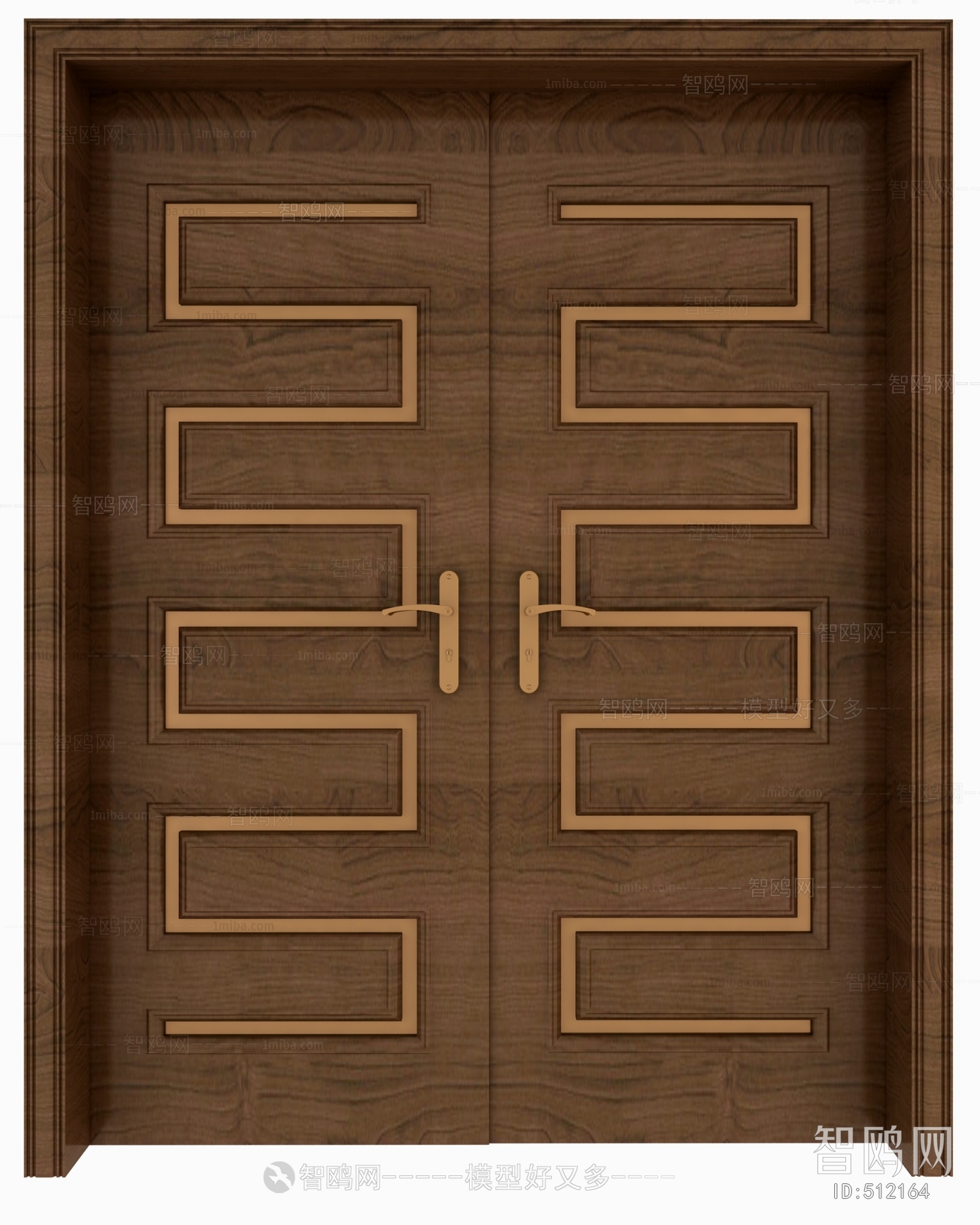 New Chinese Style Double Door