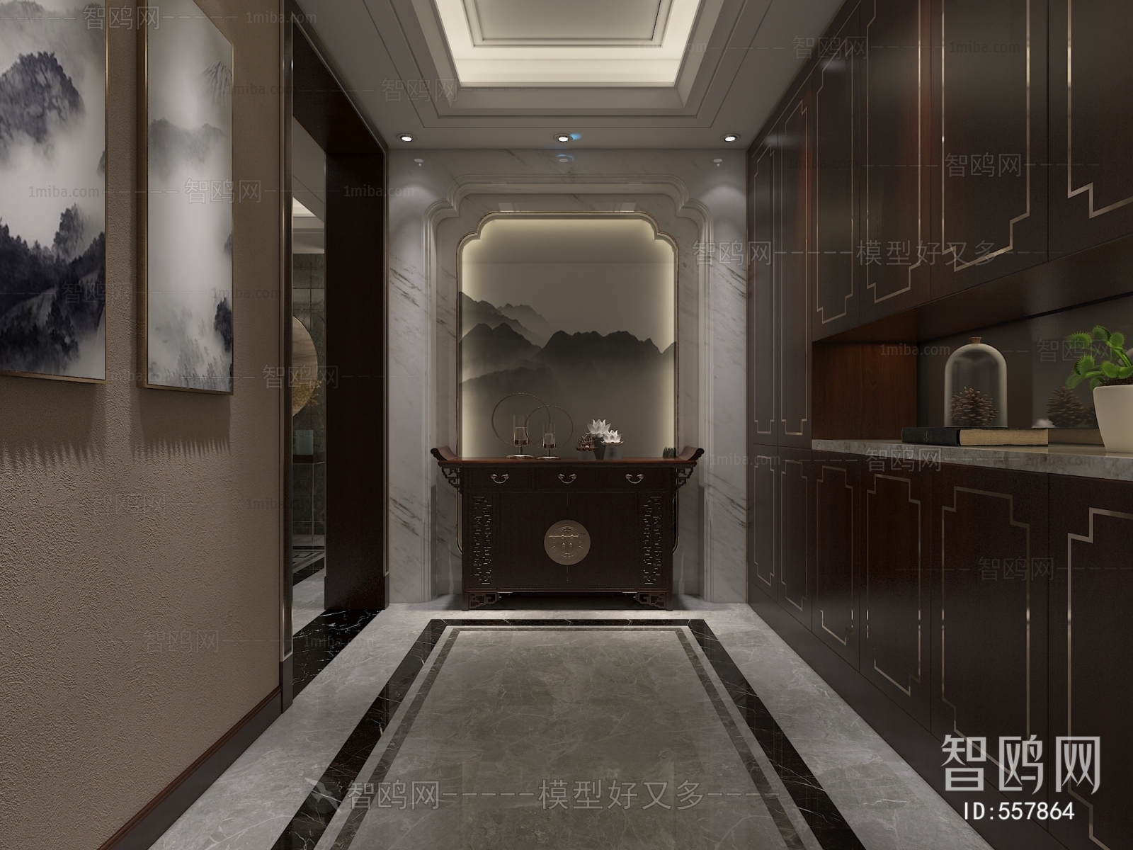 New Chinese Style Hallway