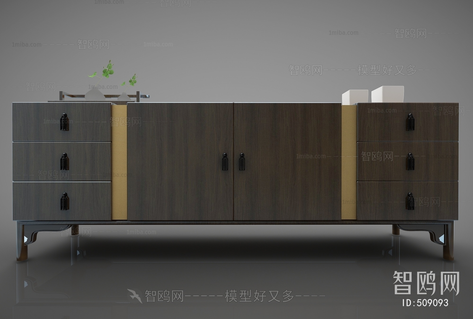 New Chinese Style TV Cabinet