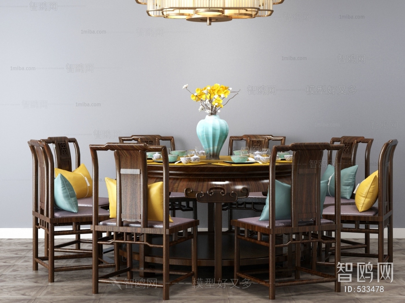 New Chinese Style Dining Table And Chairs