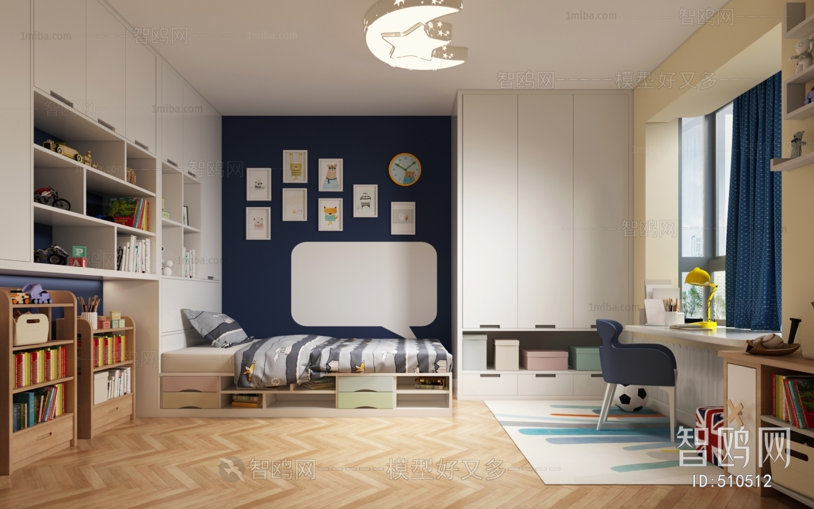 Modern Boy's Room And Son's Room