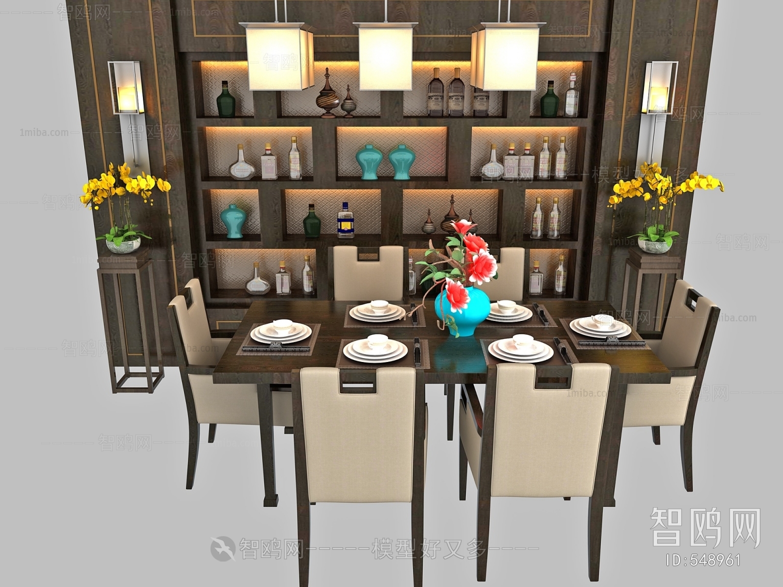 New Chinese Style Dining Table And Chairs