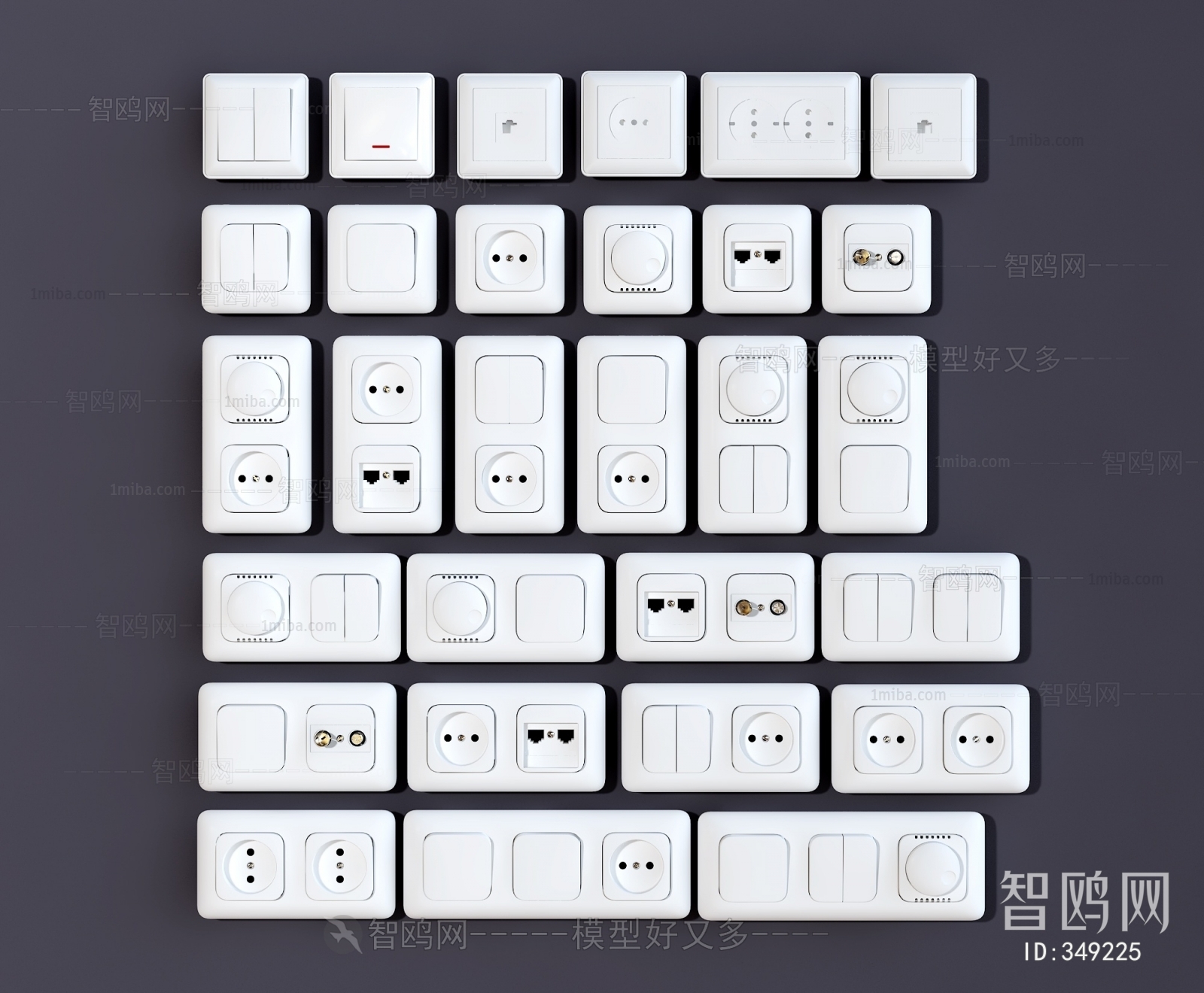 Modern Switch Socket Panel