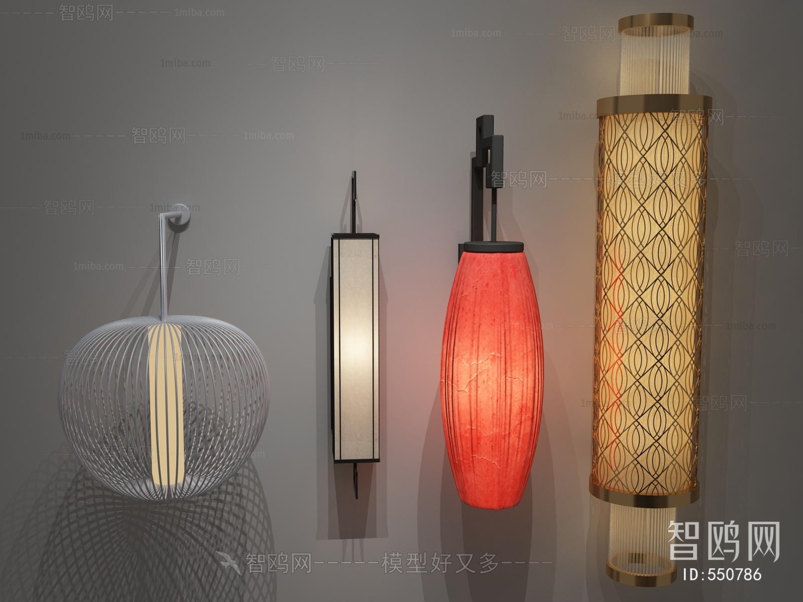 New Chinese Style Wall Lamp