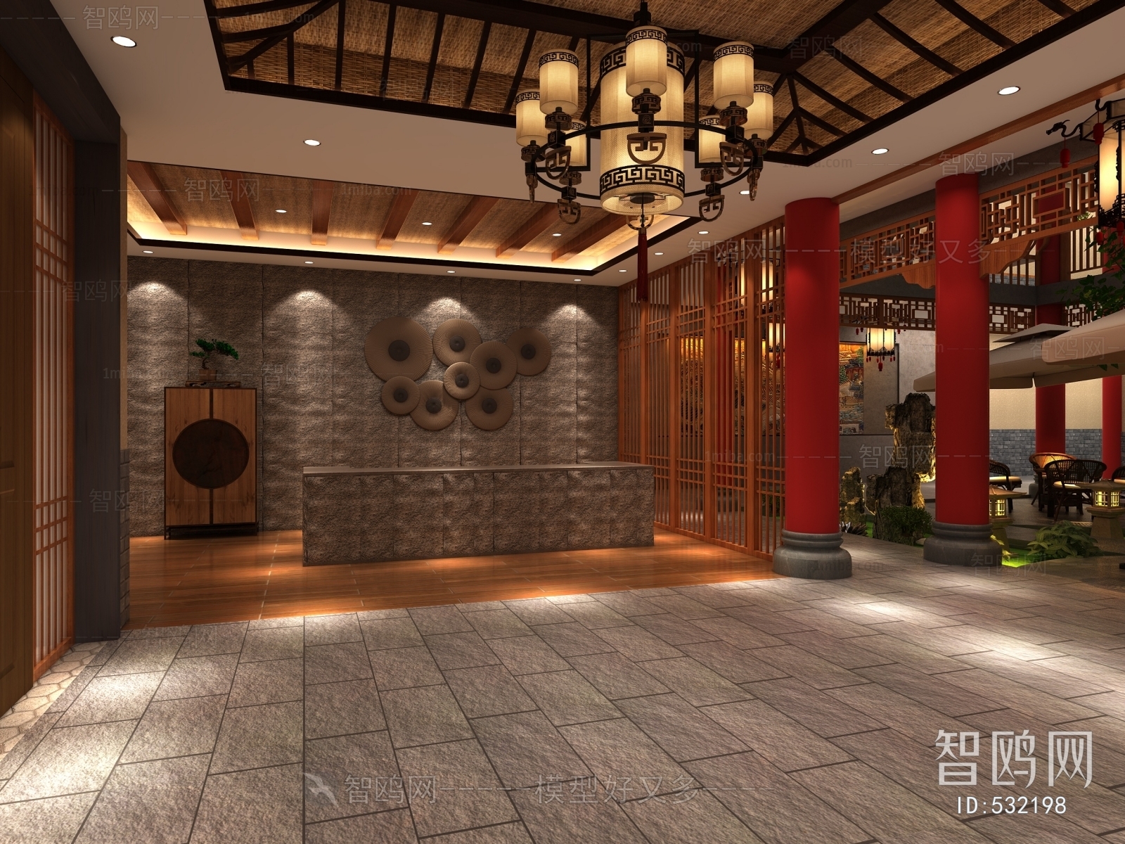 New Chinese Style Teahouse Tea House