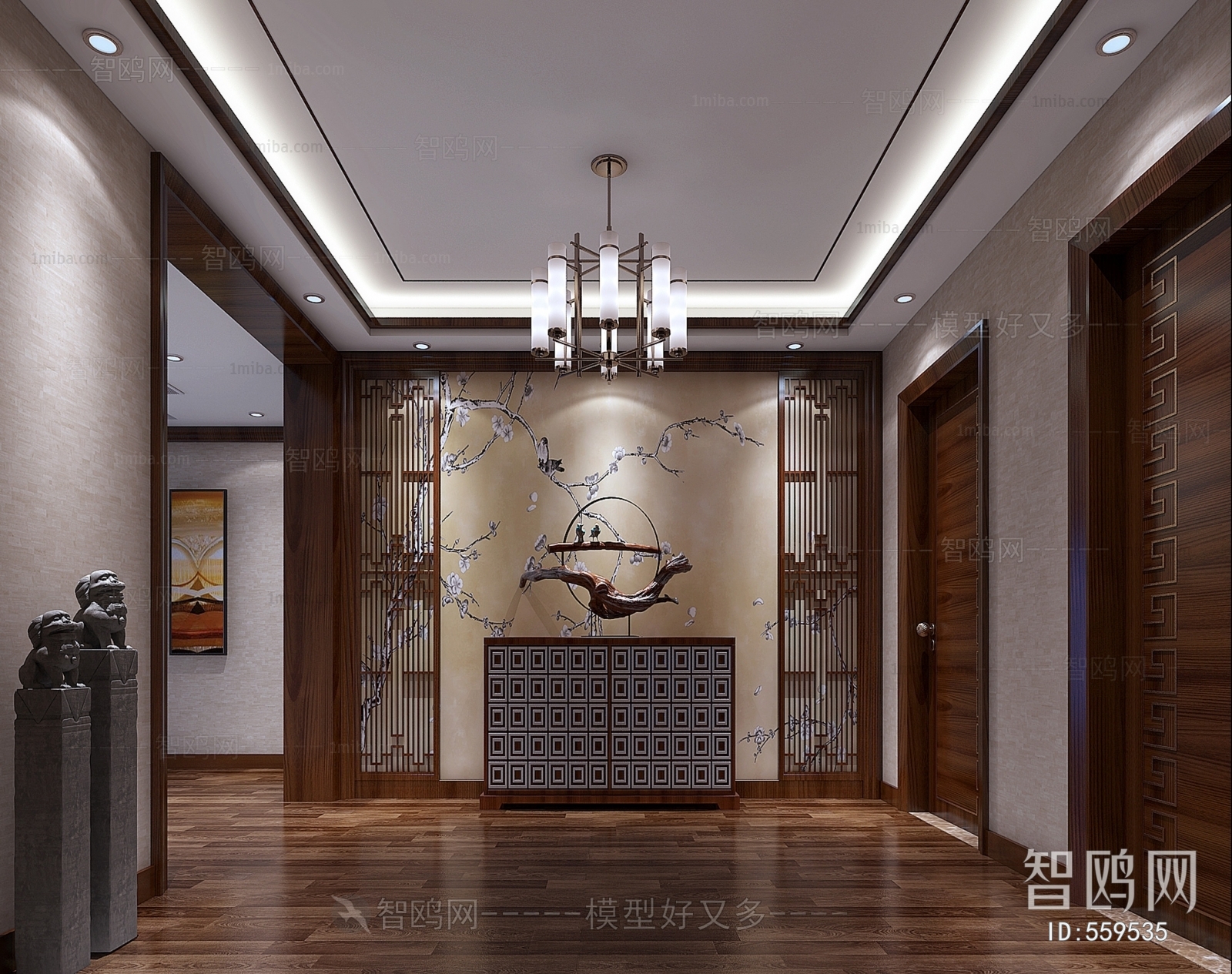 New Chinese Style Hallway