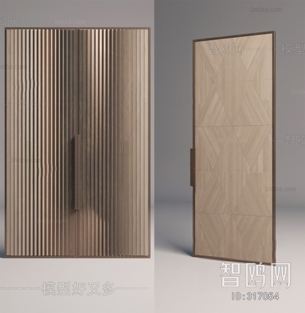 Modern Solid Wood Door