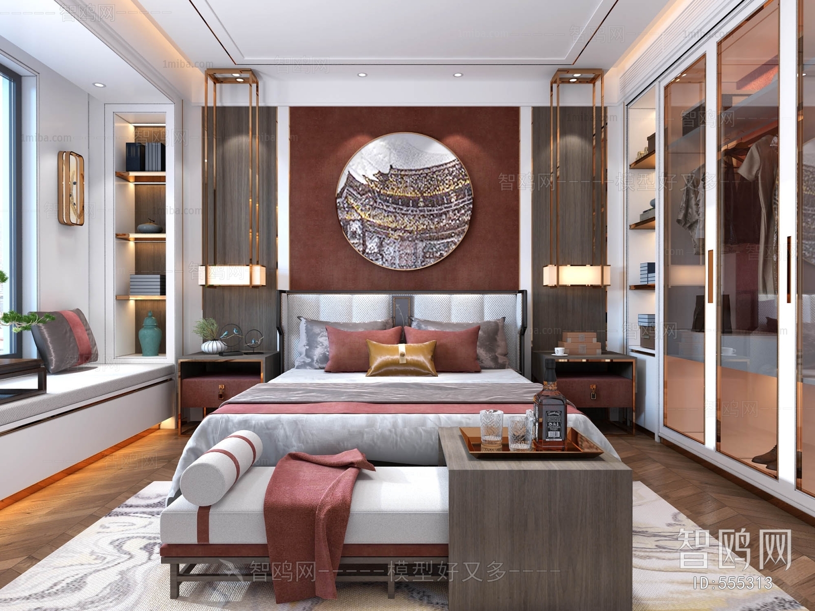 New Chinese Style Bedroom