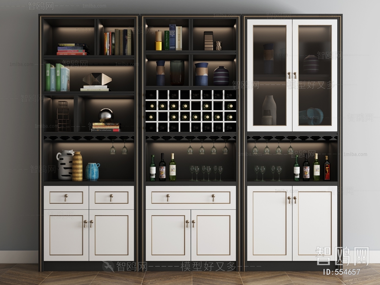 New Chinese Style Wine Cabinet