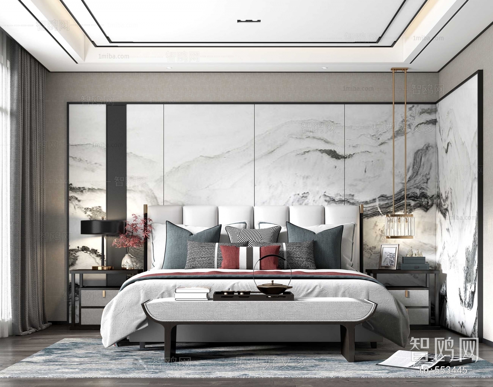 New Chinese Style Bedroom