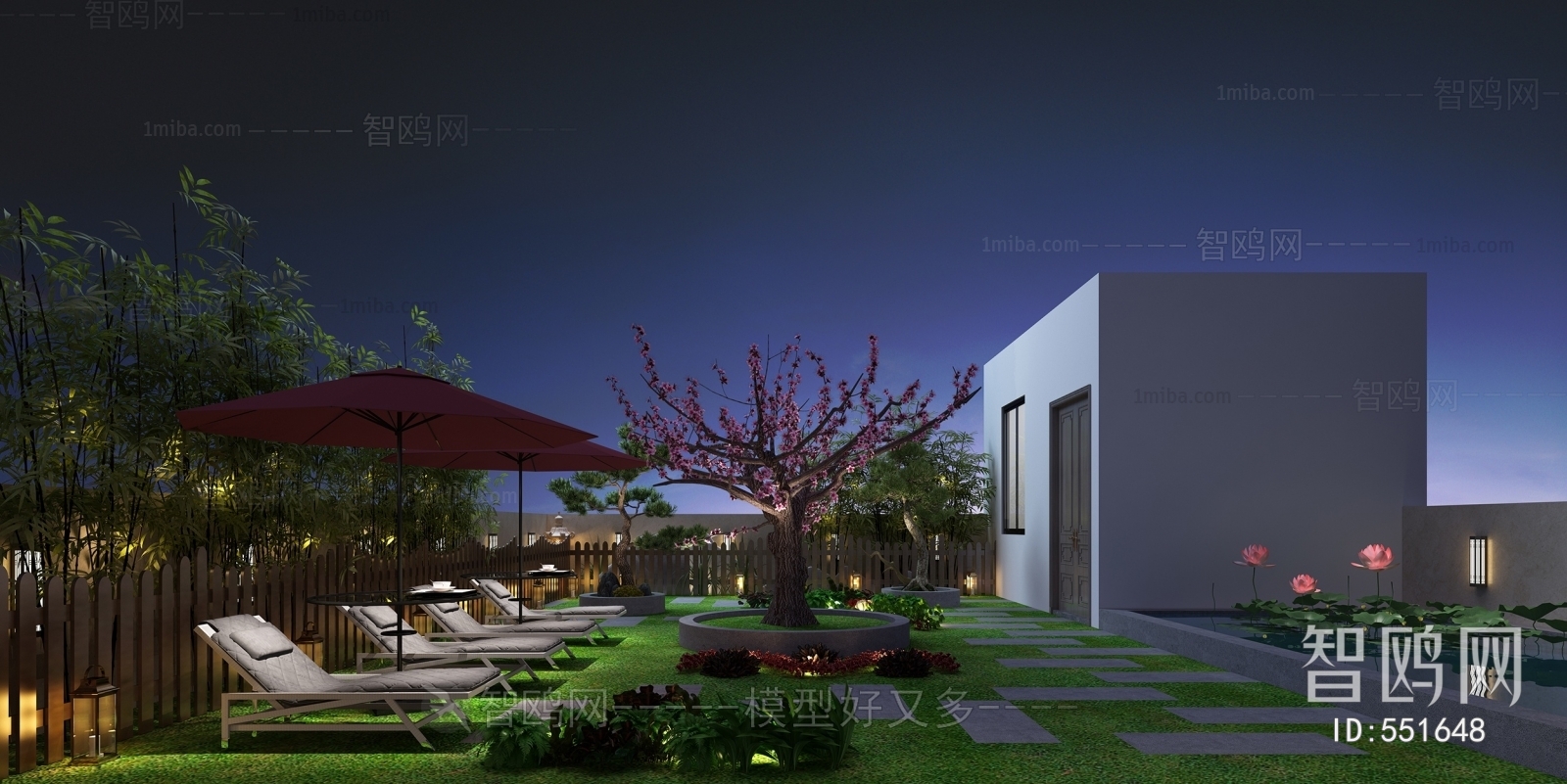 Modern Courtyard/landscape