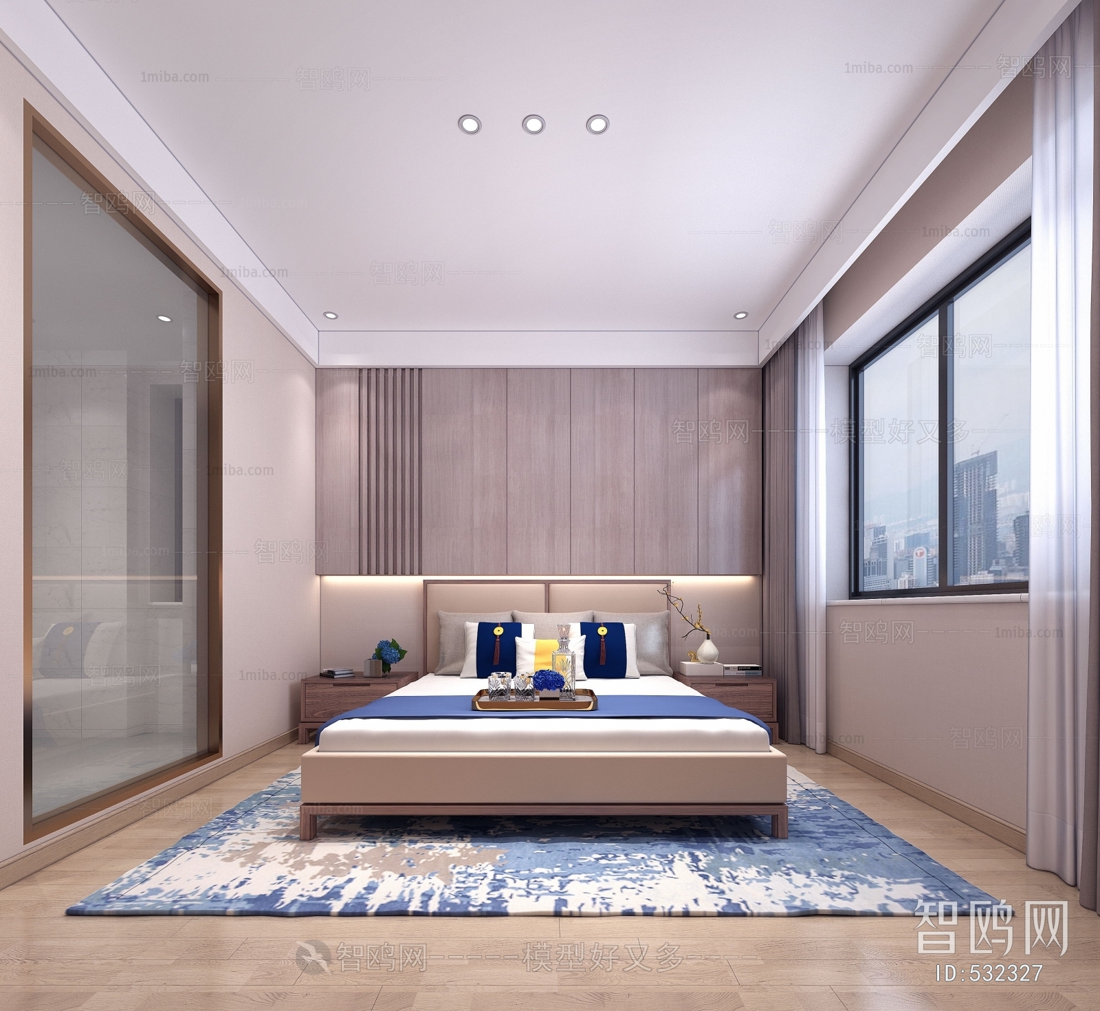 New Chinese Style Bedroom