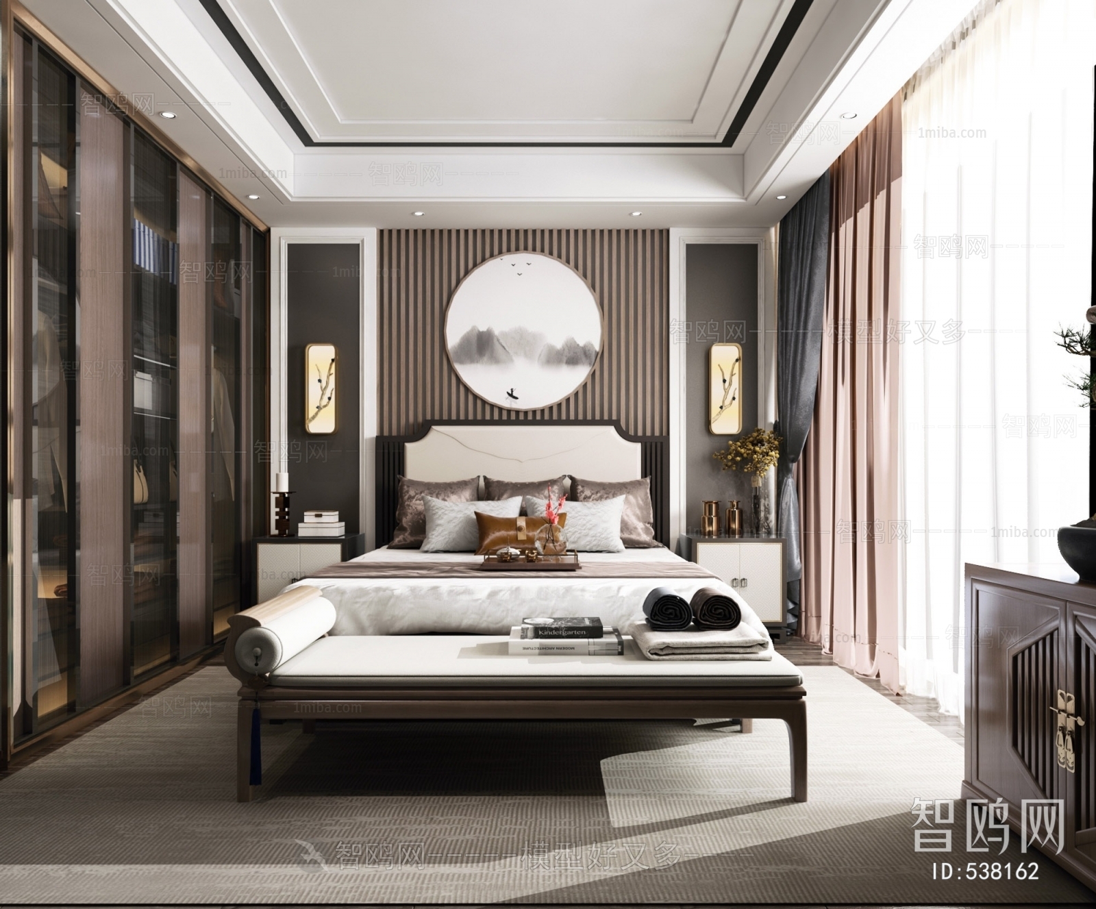 New Chinese Style Bedroom