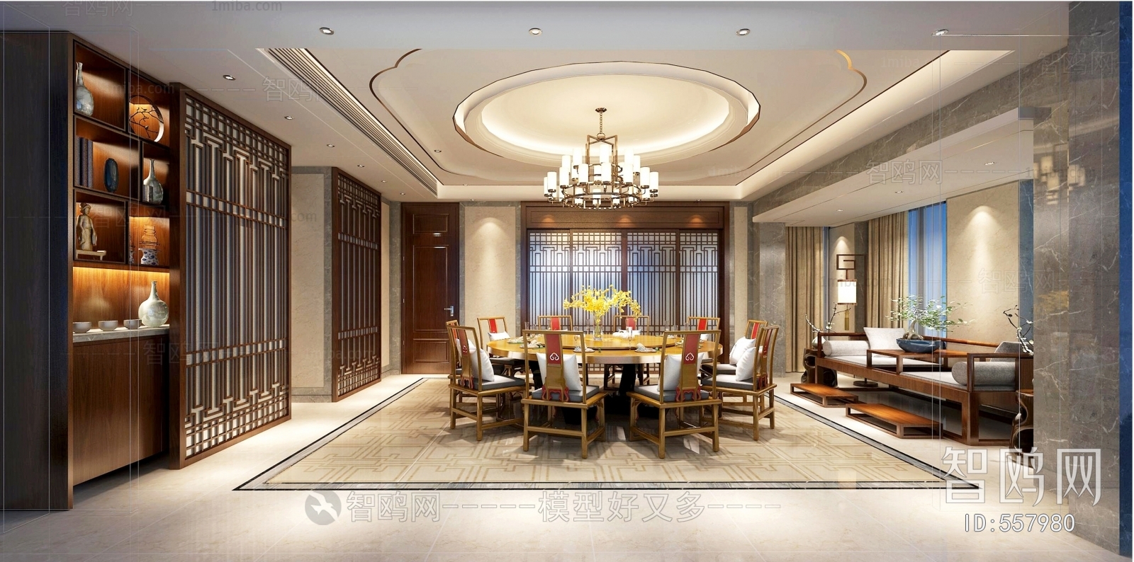 New Chinese Style Dining Room