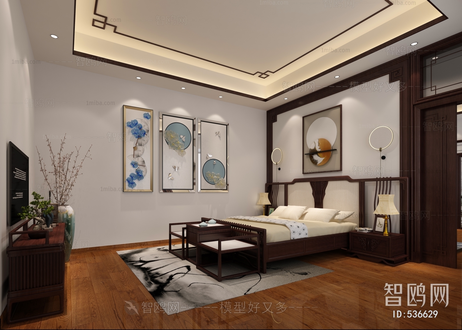 New Chinese Style Bedroom