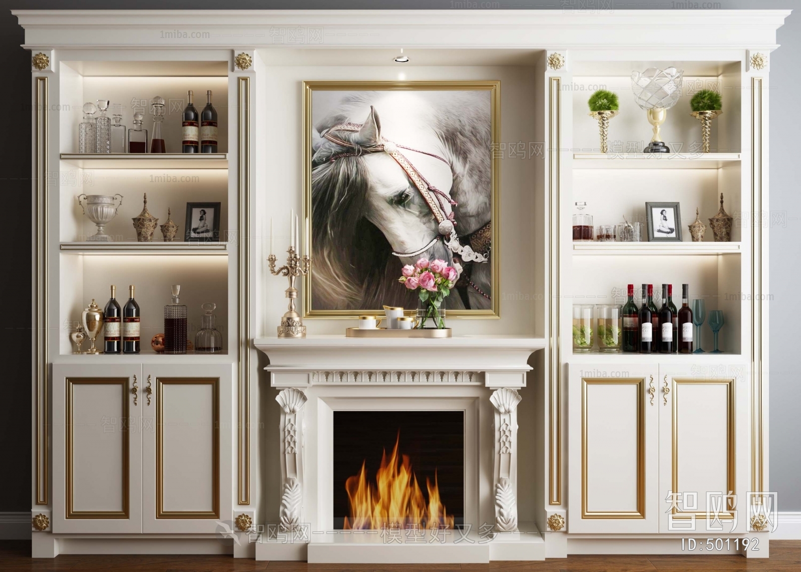 European Style Fireplace