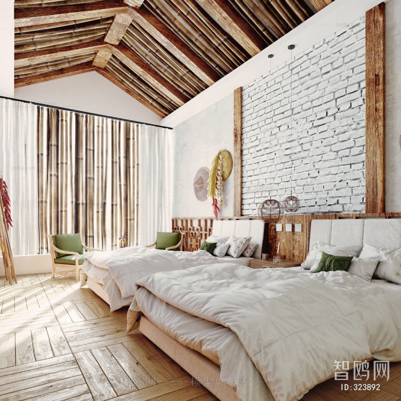 Country Style Guest Room