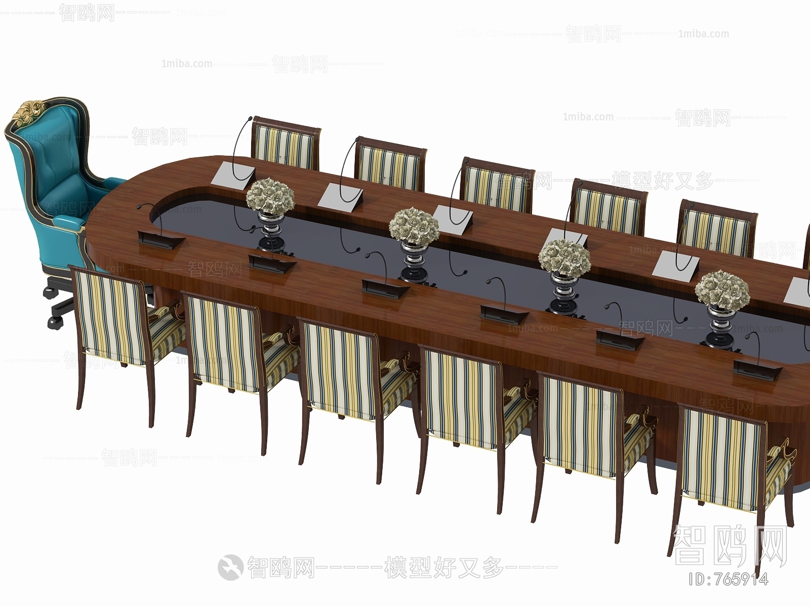 Simple European Style Conference Table