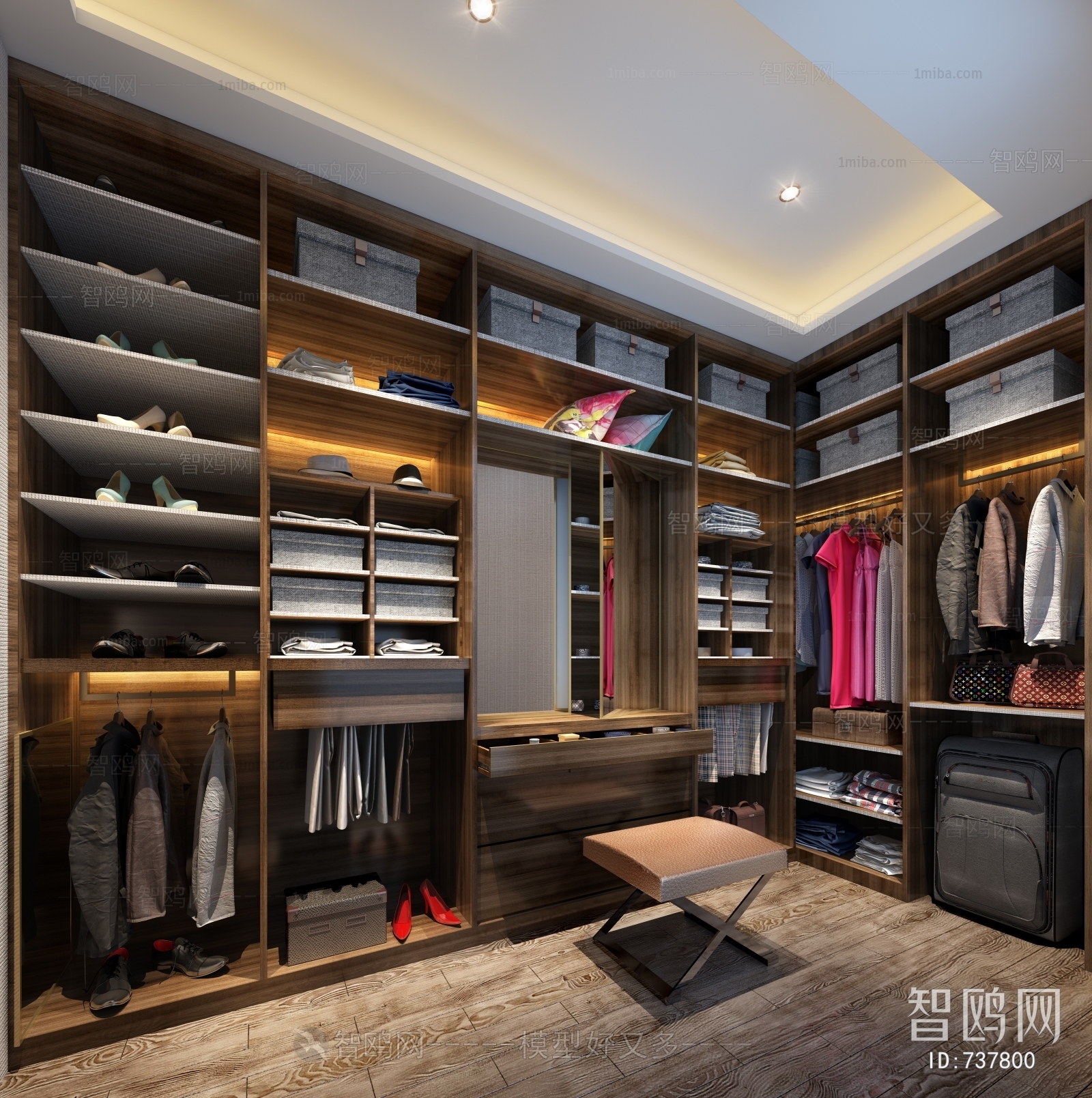 Modern Clothes Storage Area