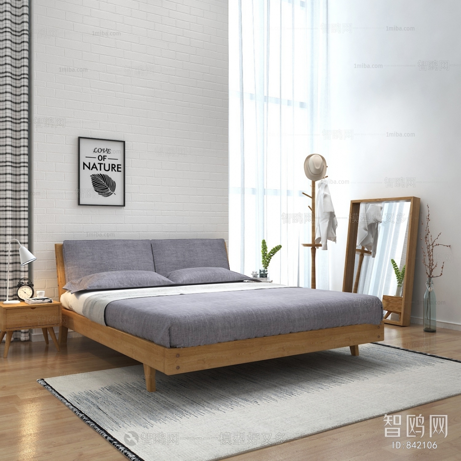 Nordic Style Double Bed