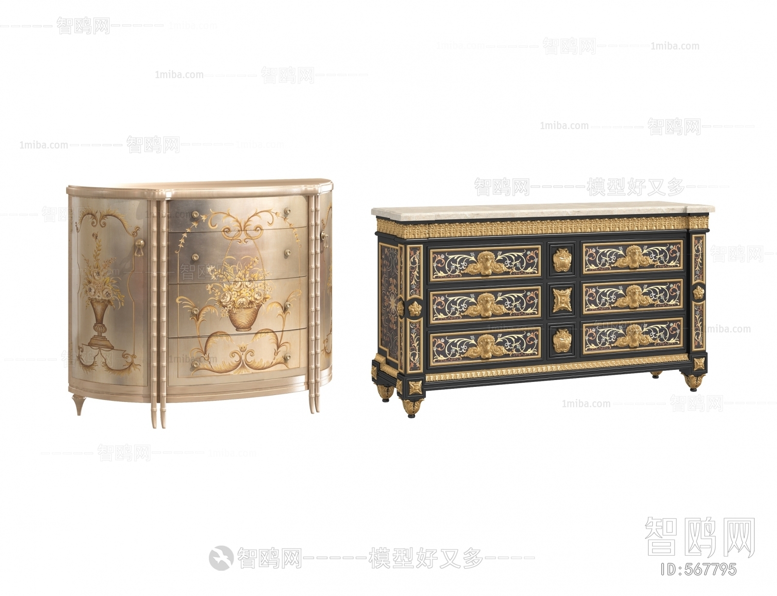 European Style Decorative Cabinet