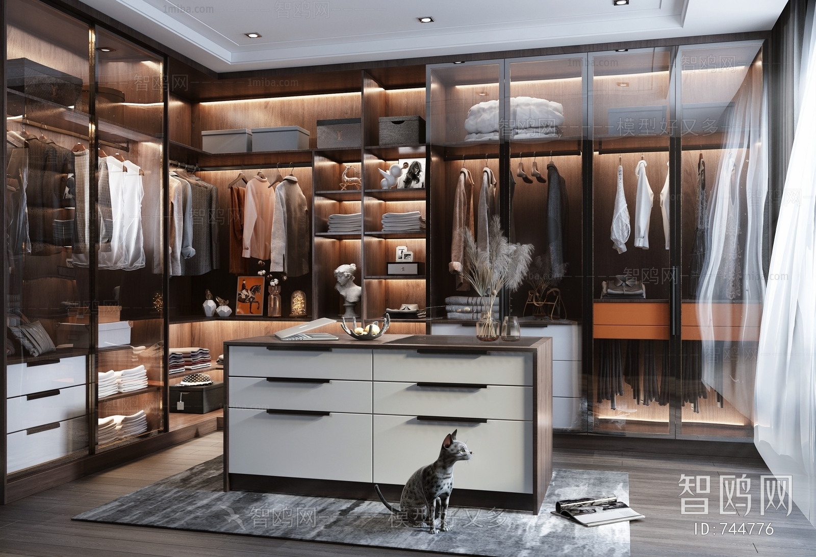 Modern Clothes Storage Area