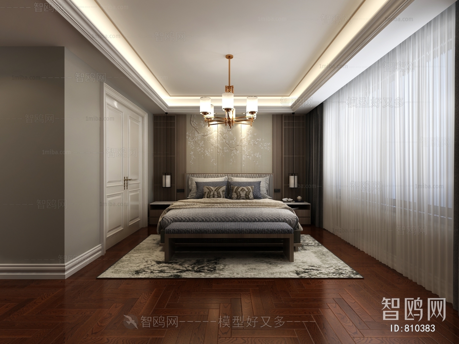 New Chinese Style Bedroom