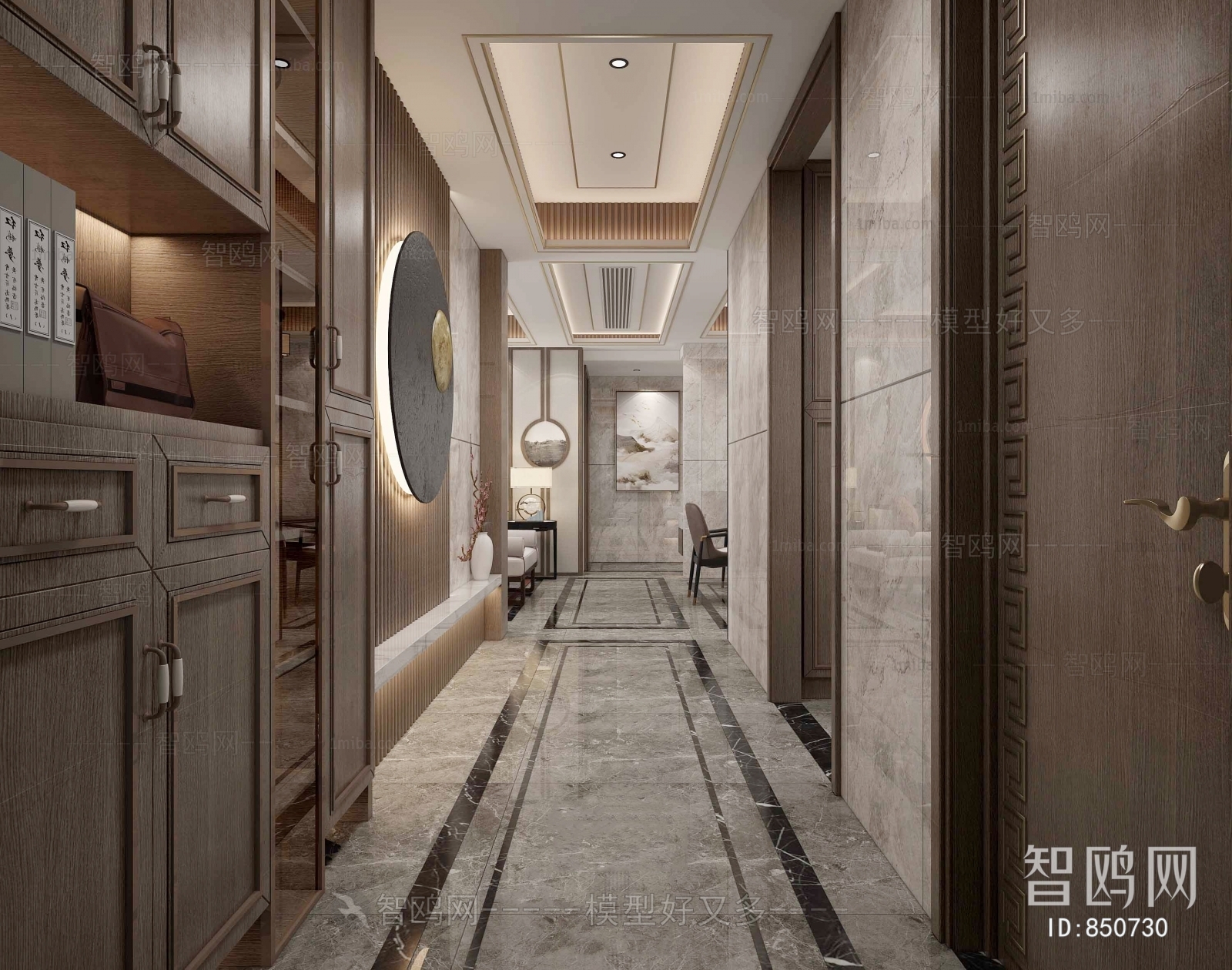 New Chinese Style Hallway