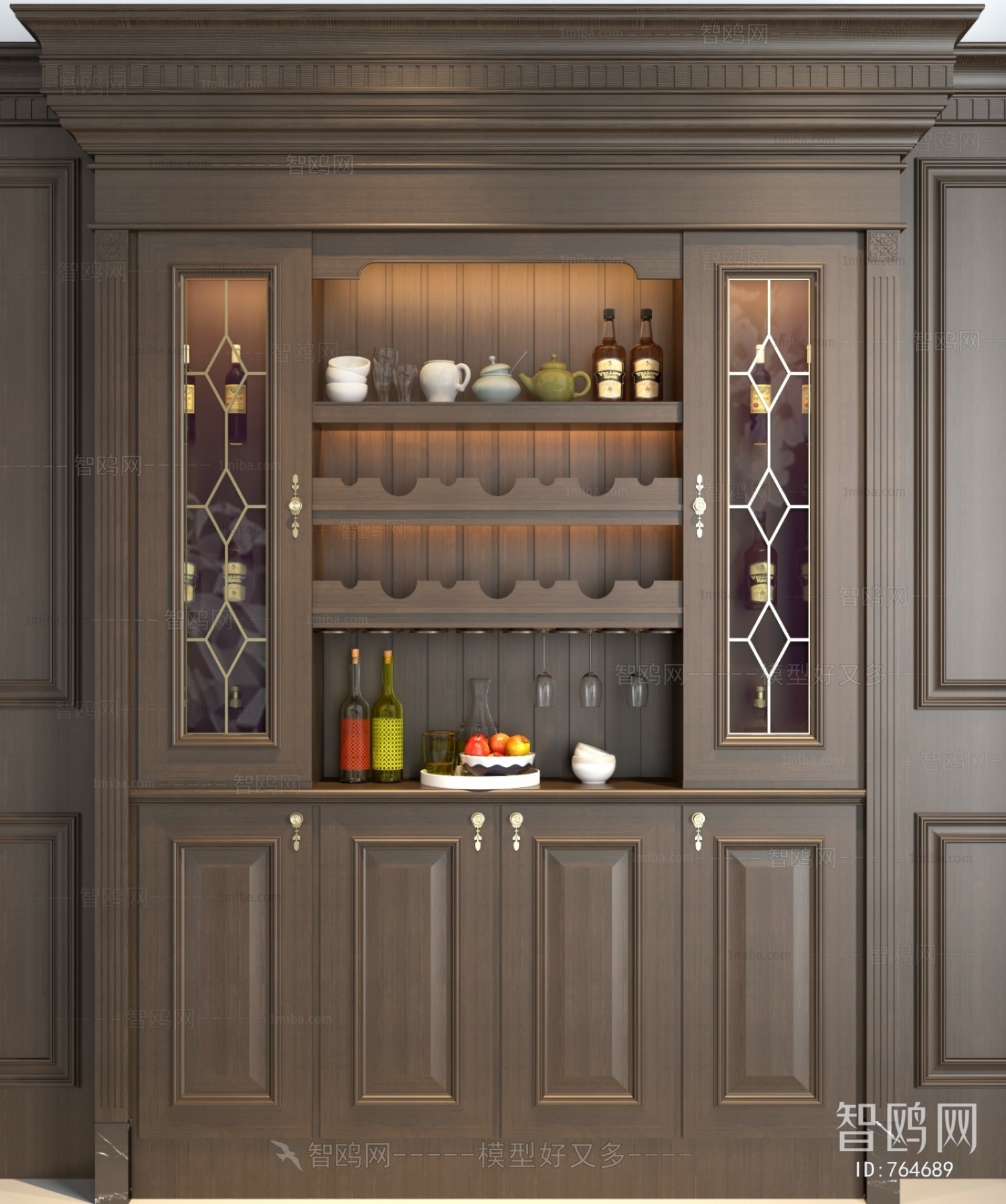 American Style Wine Cabinet