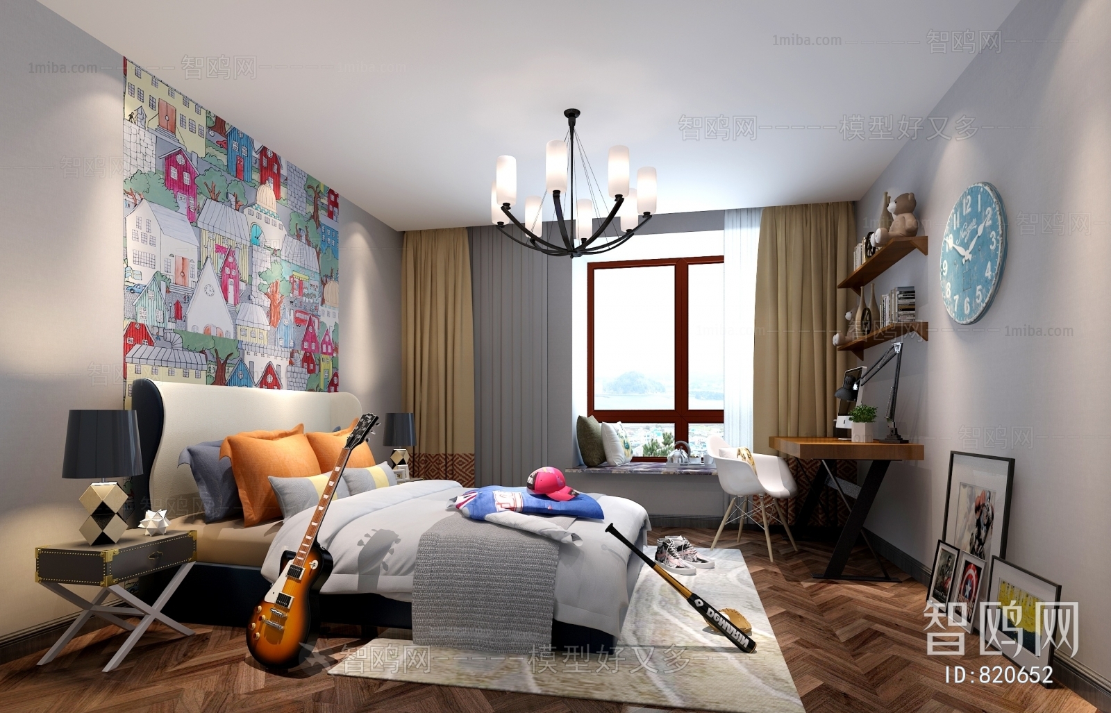 Modern Boy's Room And Son's Room