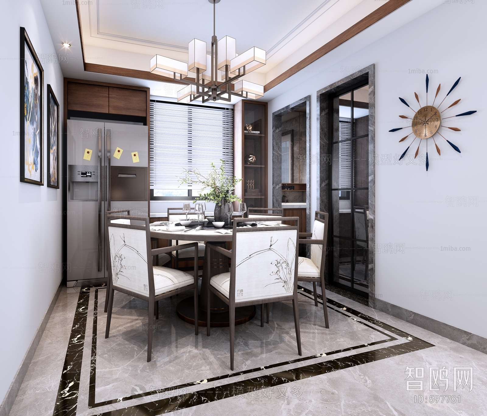 New Chinese Style Dining Room