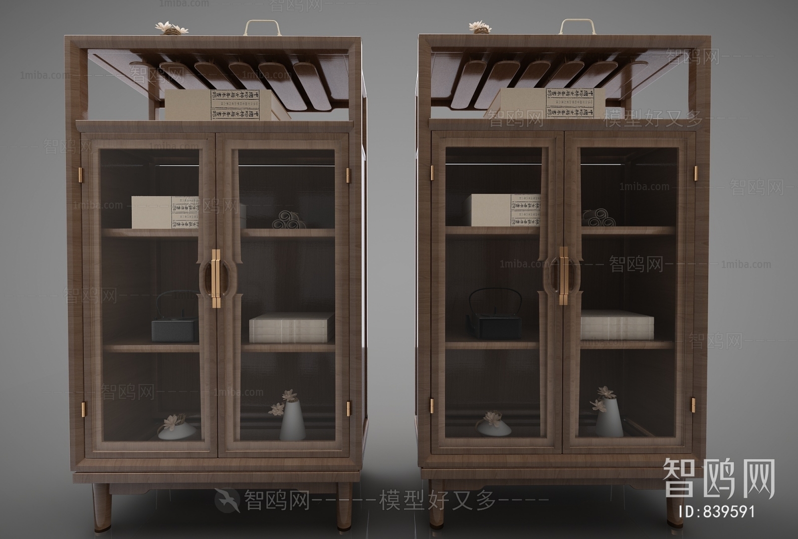 New Chinese Style Decorative Cabinet