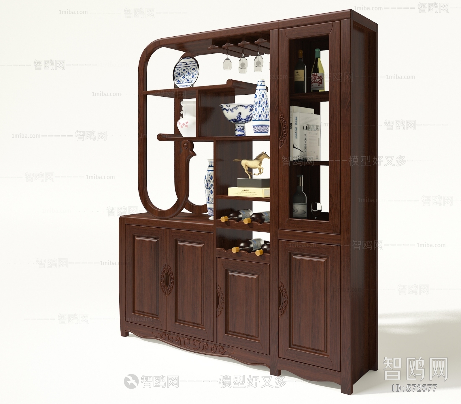 New Chinese Style Decorative Cabinet