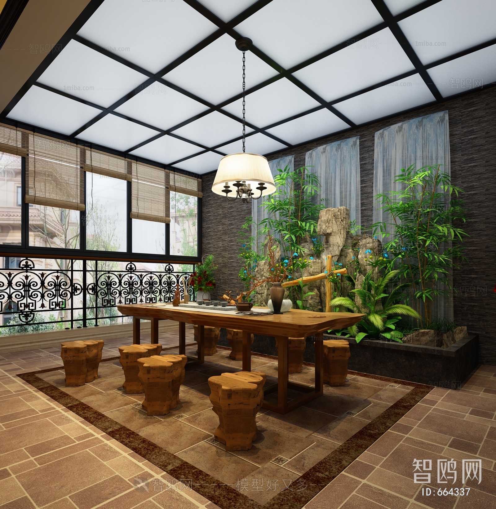 New Chinese Style Balcony