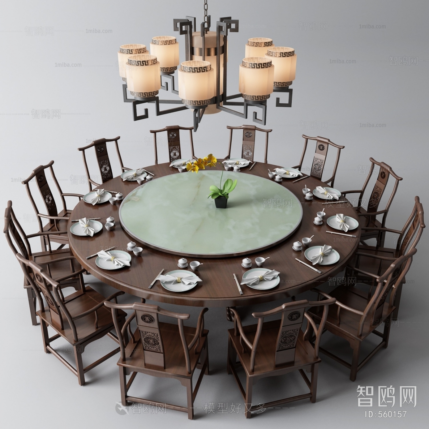 New Chinese Style Dining Table And Chairs