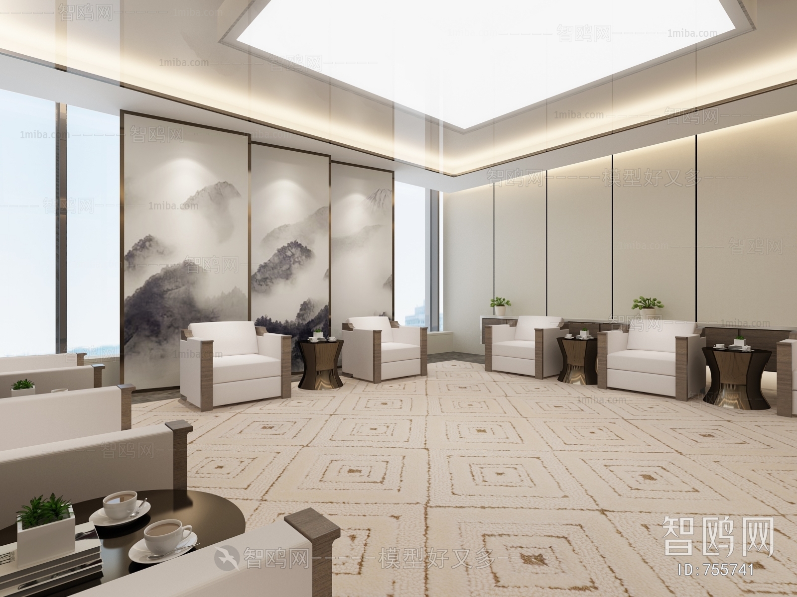 New Chinese Style Reception Room