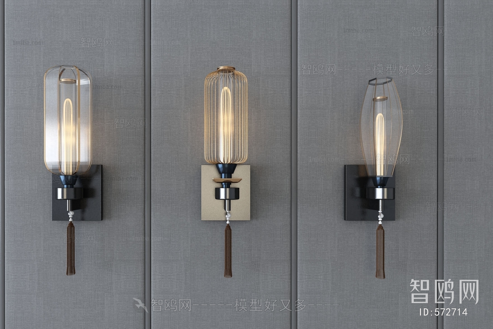 New Chinese Style Wall Lamp