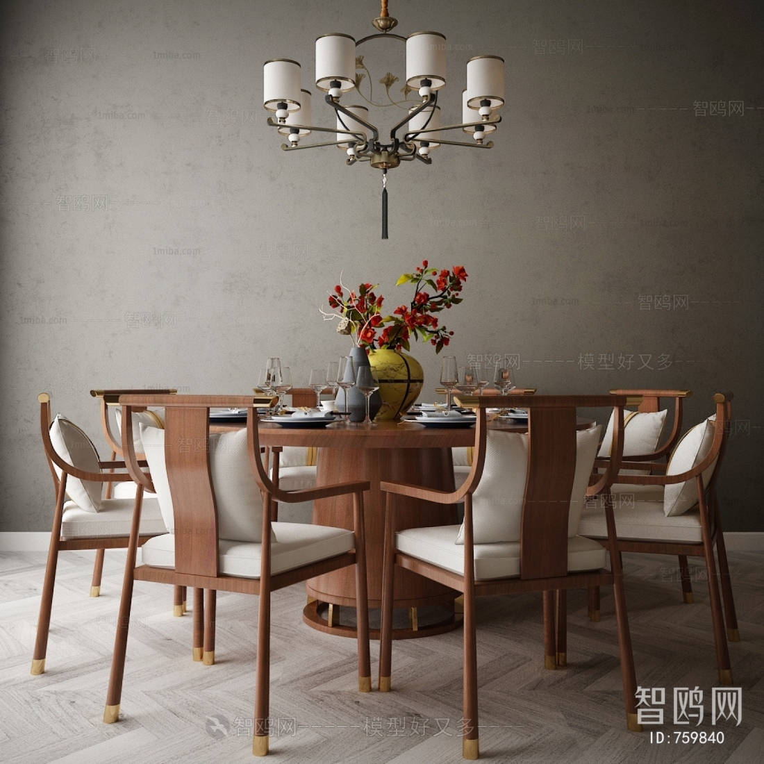 New Chinese Style Dining Table And Chairs