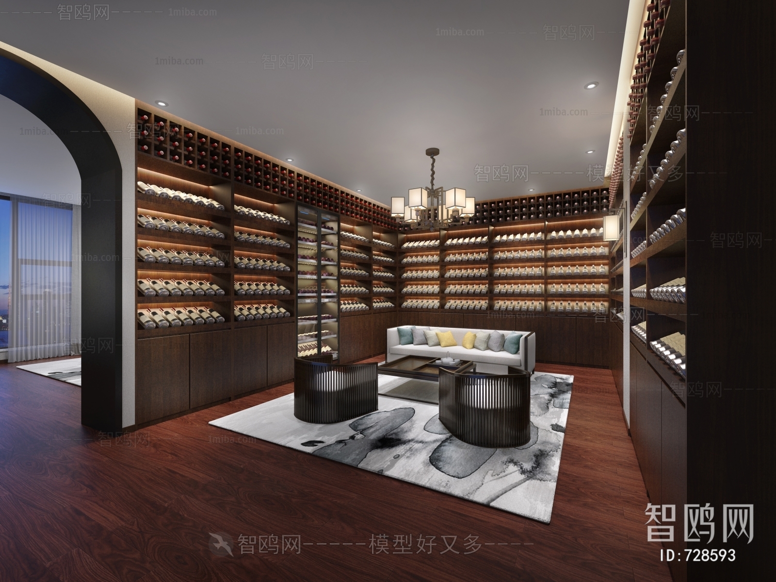 New Chinese Style Wine Cellar/Wine Tasting Room