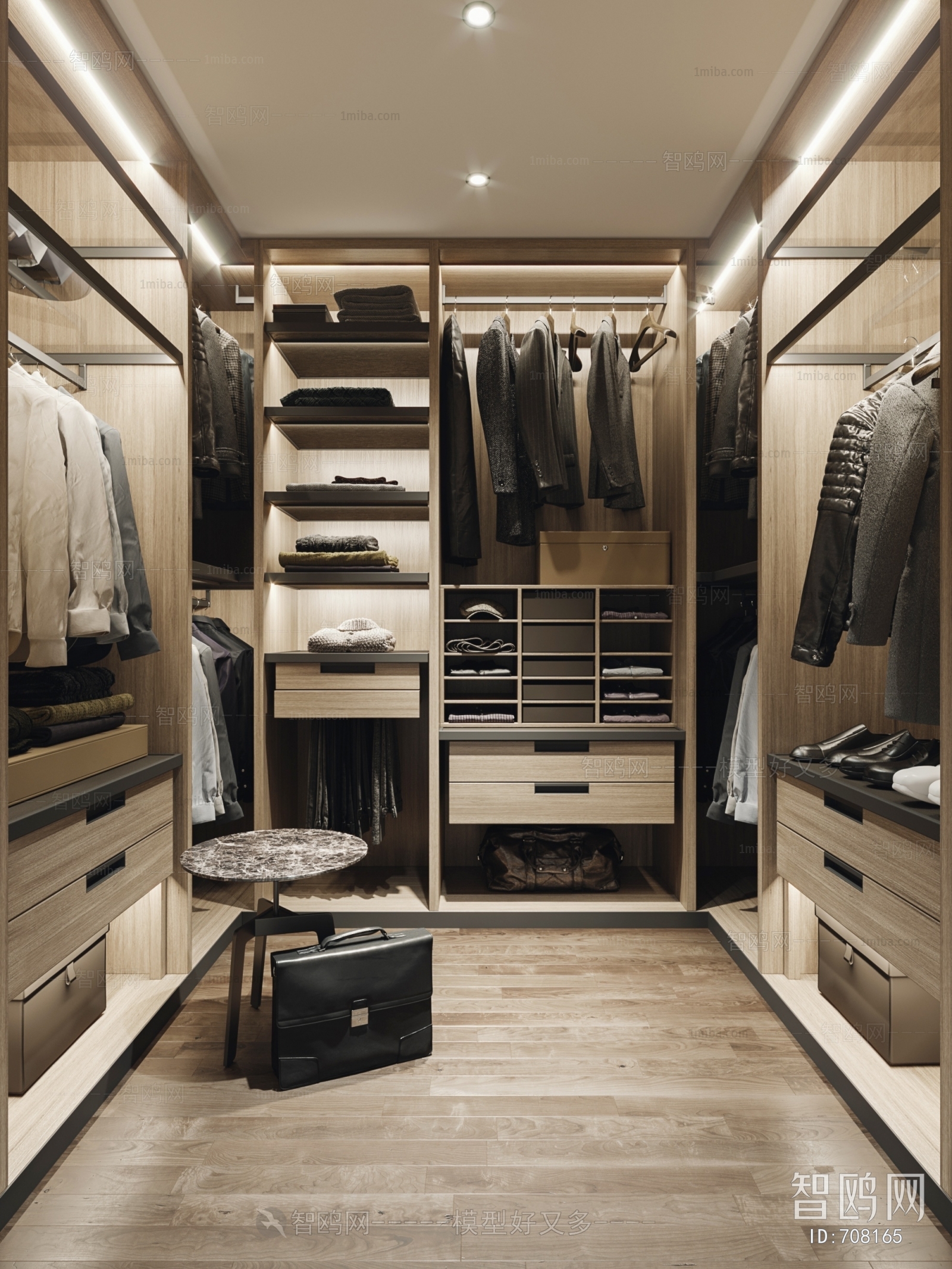 Modern Clothes Storage Area